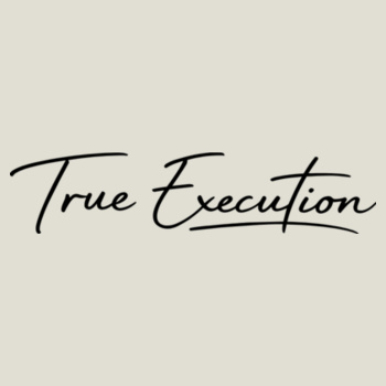 True Execution Cursive - Black Print - Canada Sportswear - Vault - Adult Pullover Hoodie Design