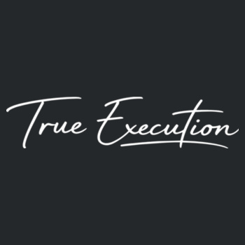 True Execution Cursive - White Print - Gildan Adult Heavy Blend™ Sweatpant Design