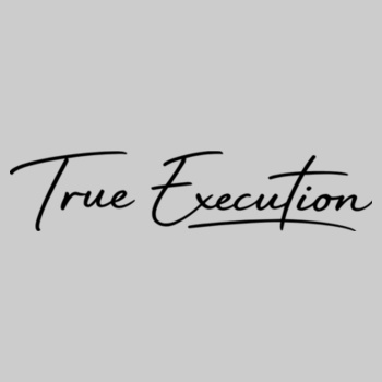 True Execution Cursive - Black Print - Gildan Adult Heavy Blend™ Sweatpant Design