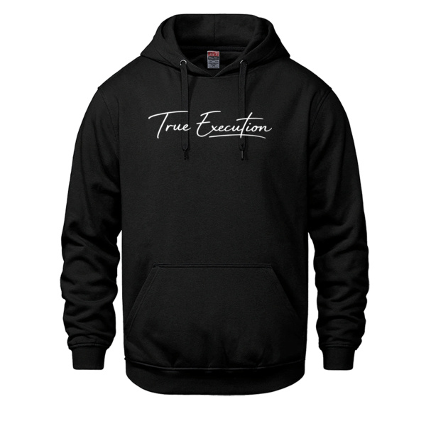 True Execution Cursive - White Print - Canada Sportswear - Vault - Adult Pullover Hoodie Thumbnail